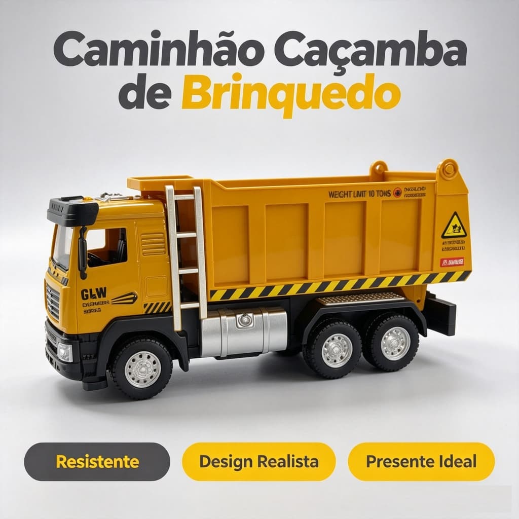 Caminhão Caçamba de Brinquedo Resistente Presente para Crianças