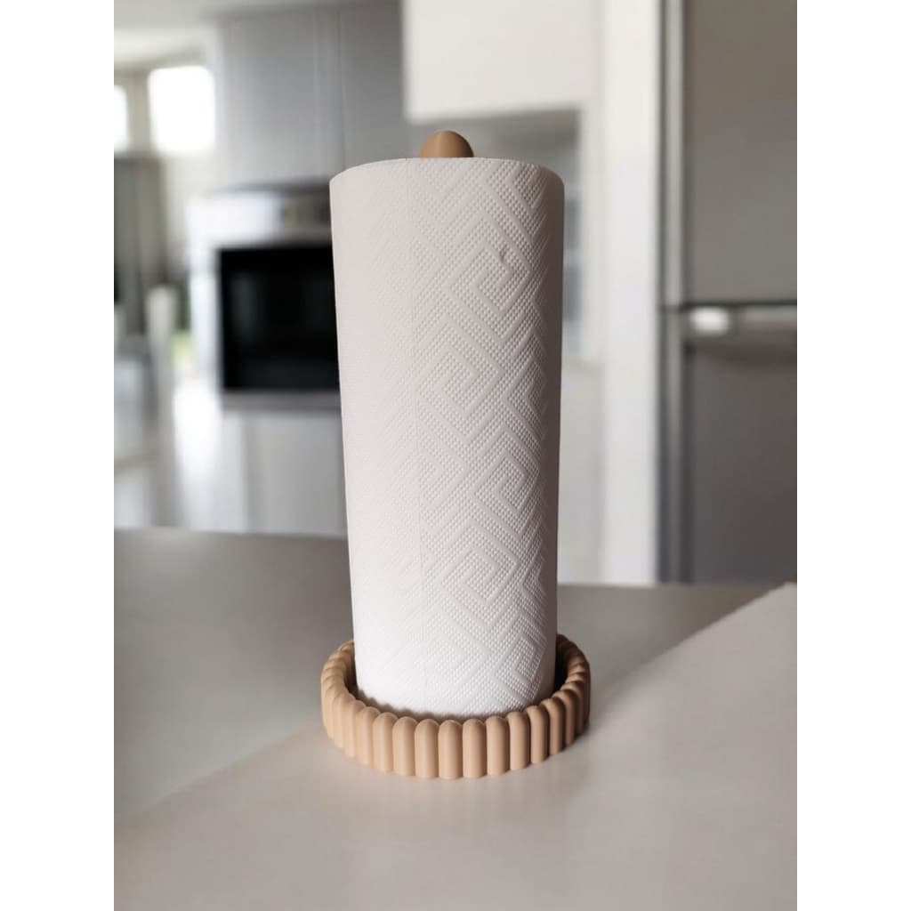 Suporte Porta Papel Toalha de Bancada Organizador de Cozinha Design Moderno Minimalista Base Estável