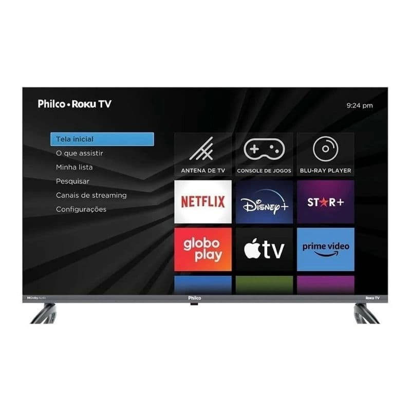 Smart TV 32” Philco LED Roku TV PTV32K34RKGB Smart TV Wi‑Fi HDMI