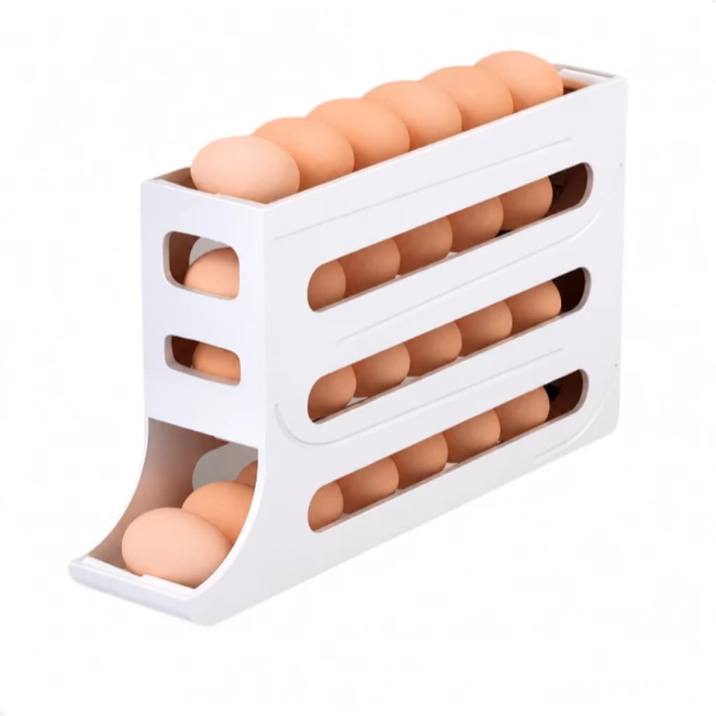 Suporte Porta Ovos Organizador 4 Andares Para Geladeira
