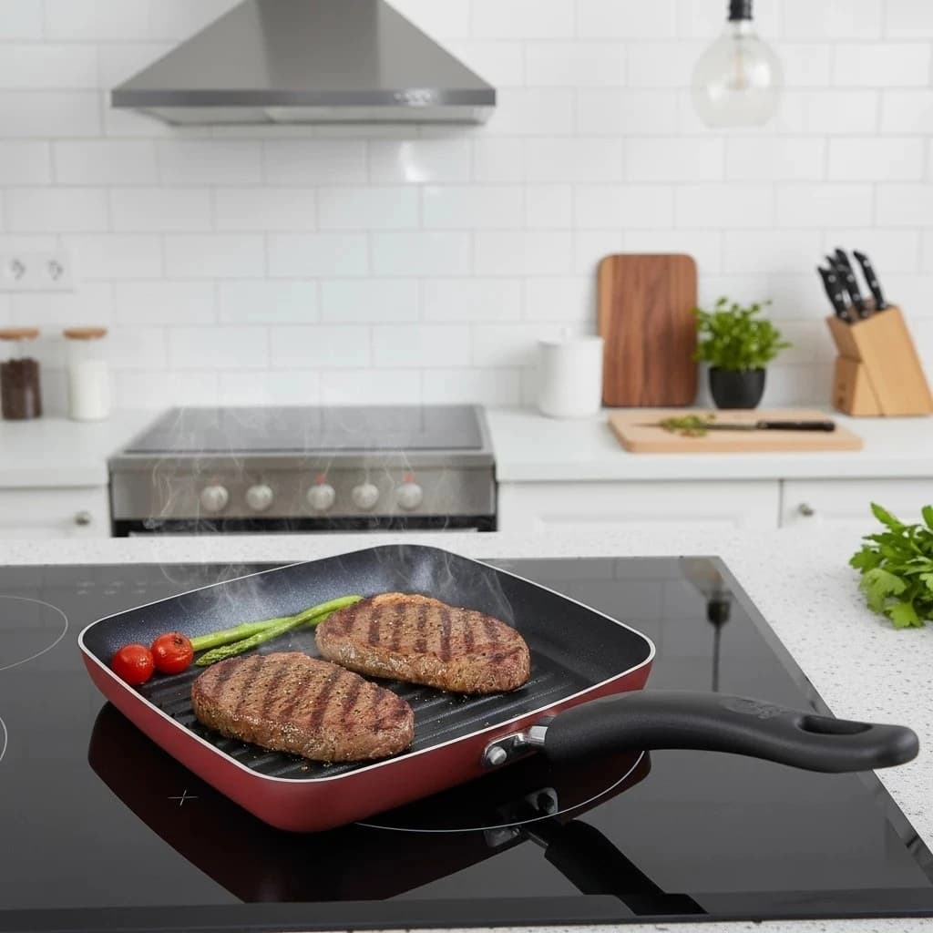 Frigideira Antiaderente Bifeteira Grill Techflon Nacional