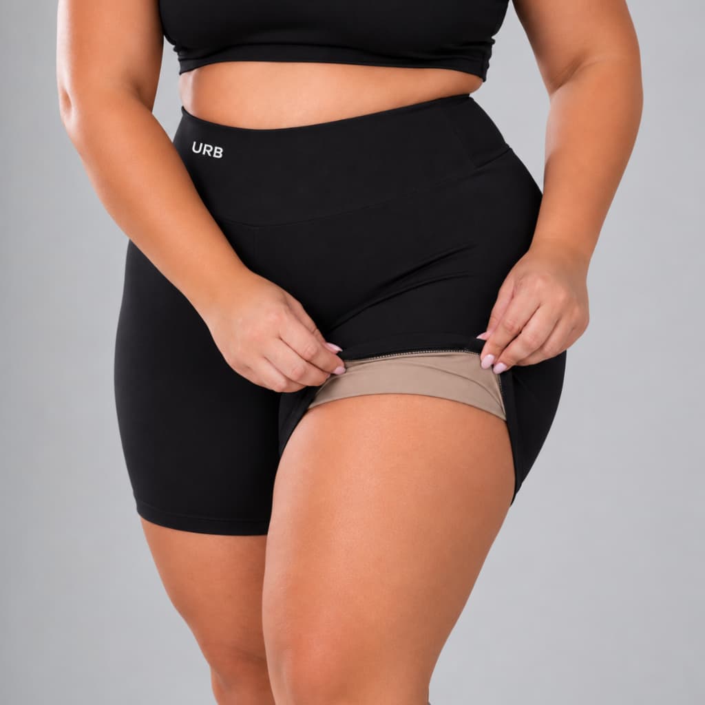 Bermuda Plus Size G1 G2 G3 Suplex Cos Alto Academia POLIAMIDA FORRADO