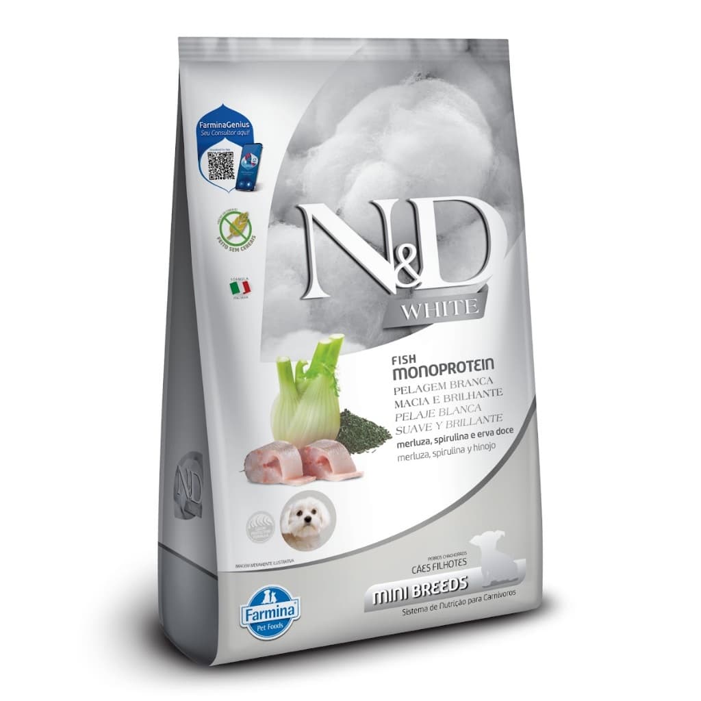 ND WHITE CAN PUP MINI MERLUZA 1,5KG