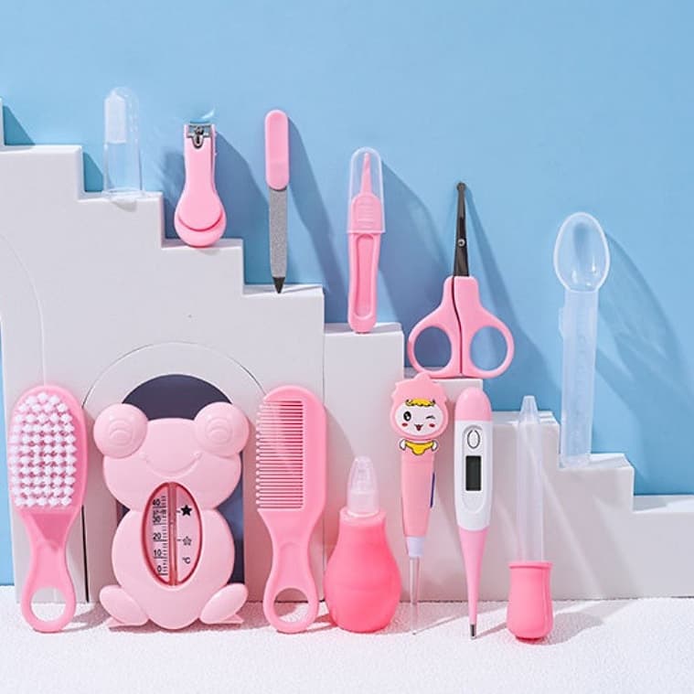 Kit Cuidados para Bebês Saude Unhas Cortador Termometro
