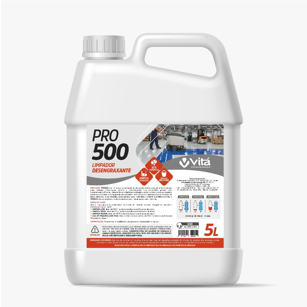 Limpador Desengraxante Industrial Concentrado 5L e 1L  Limpa Piso Graxa Óleo Oficina Fábrica Concessionária