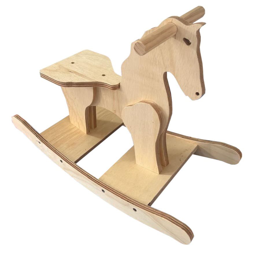 Balanco Cavalo Cavalinho De Madeira Infantil CM2123