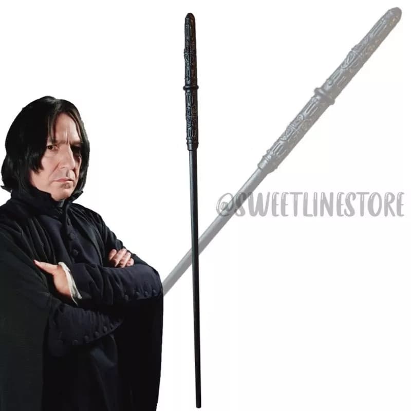 VARINHA ARTESANAL SEVERO SNAPE SAGA HARRY POTTER EM BISCUIT