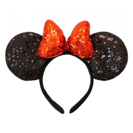 Arco Tiara Orelha Minnie Brilhante Arquinho Fantasia Disney