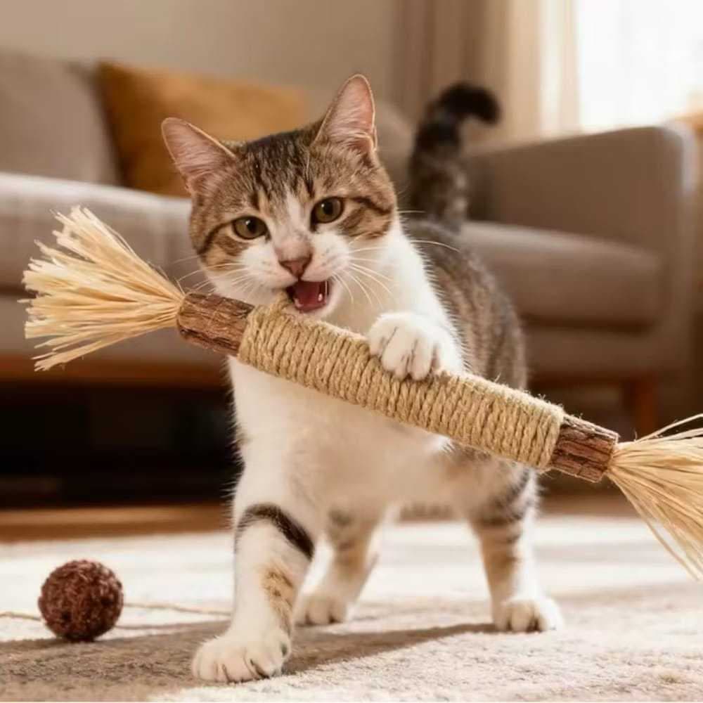 Bastão mastigável gatos natural Aroma Atrativo Antiestresse