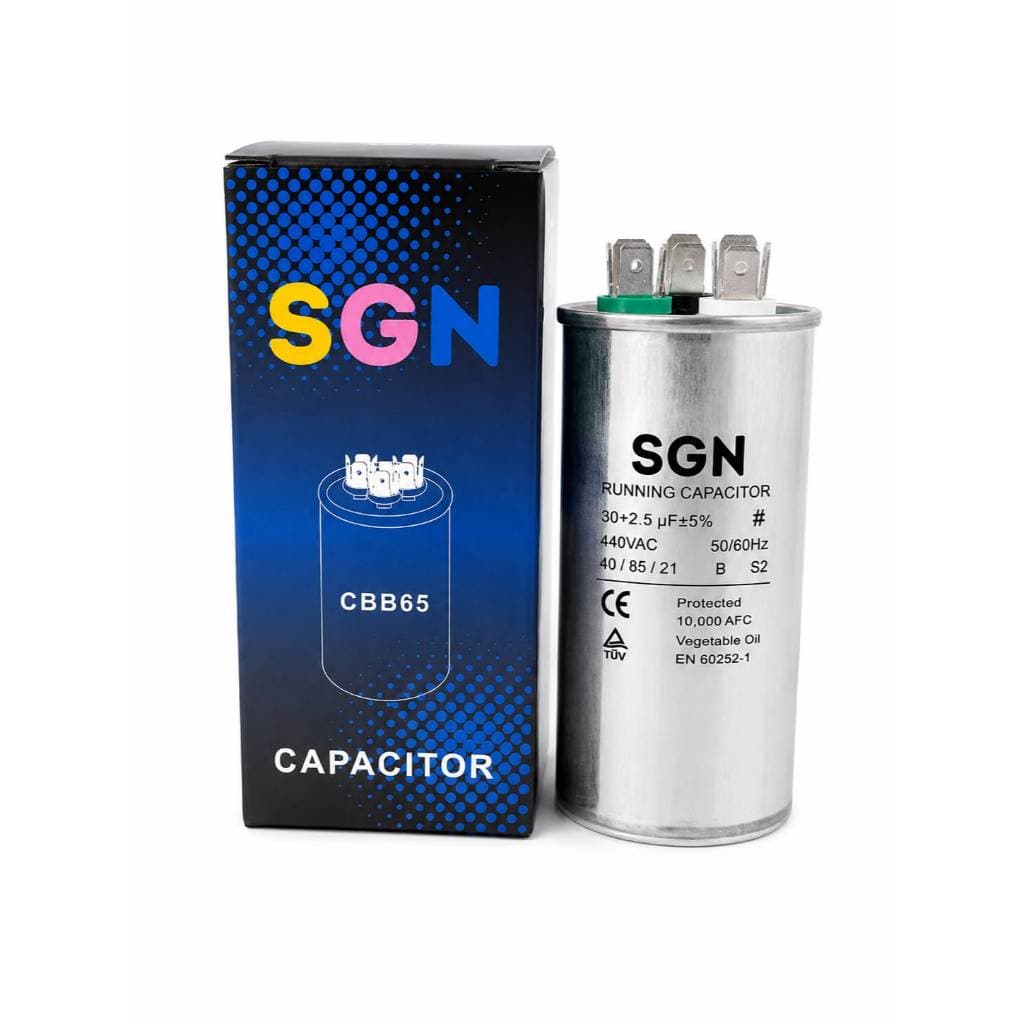 CAPACITOR 30 + 2.5 C/TERMINAL (ALUMINIO)