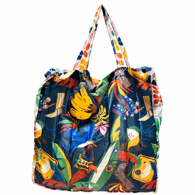 bolsa farm original dobravel reutilizavel feminina praia espaçosa colorida academia compras passeio