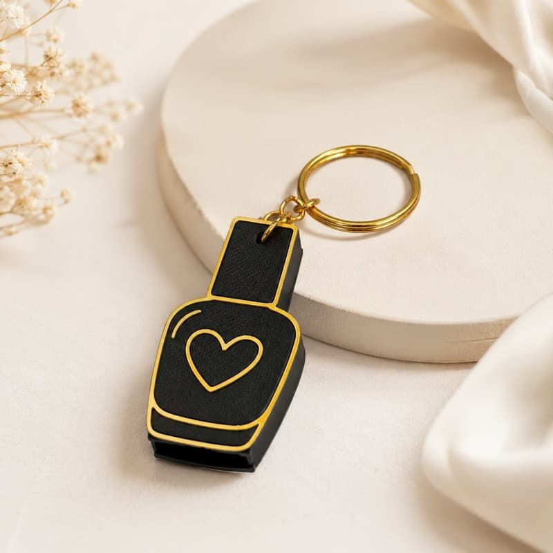 Chaveiro Abridor de Latinha Formato Esmalte | Presente Criativo para Manicure