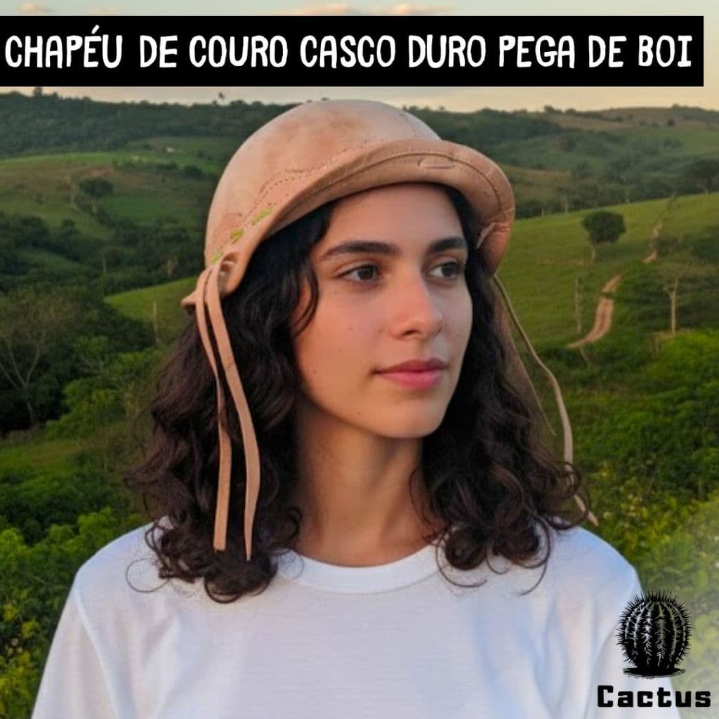 Chapéu de Couro Nordestino Vaqueiro Pega de Boi Legítimo Casco Duro Vaquejada Festa junina são João