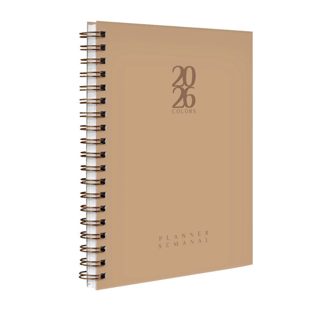 Agenda Planner Semanal 2026 Datada Capa Dura Estoque Limitado