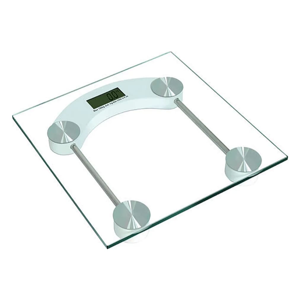 Balança Digital Banheiro Peso Vidro Temperado 180kg Transparente