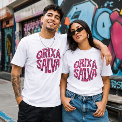 Camiseta Orixa Salva Unissex Premium Exclusiva
