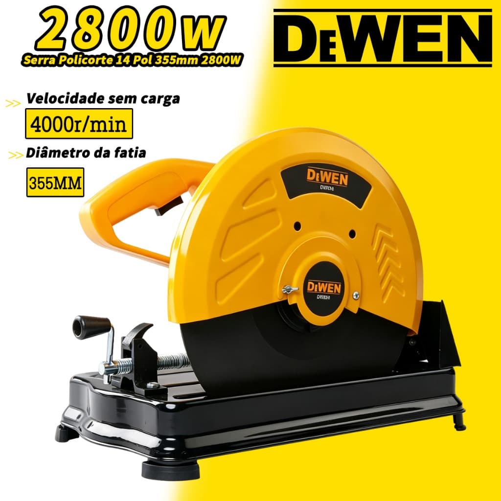 Serra de Corte Rápida Policorte 14'' 2800W 355MM 4000rpm Profissional Serra Circular 【127V/220V】