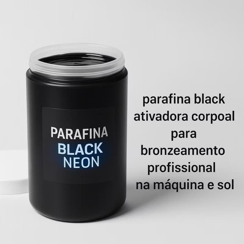Parafina Bronzeadora Black 1kg - Bronzeador para Pele Macia e Radiante