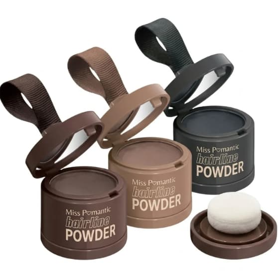 Carimbo para Cabelo Sobrancelhas e Barba com Sombra + Molde/Espelho para Preenchimento Efeito Natural 24h Miss Romantic