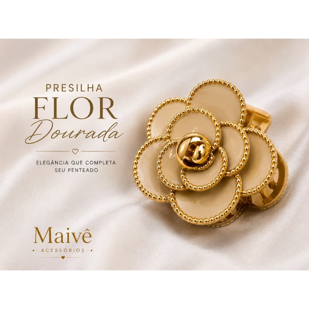 Presilha Piranha Flor Camélia Feminina Luxo Para Cabelo Coque Grande Prendedor Elegante Acetato
