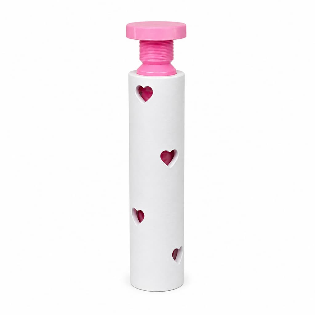 Suporte para GPU Placa de Vídeo Anti-Sag 3D Personalizado Branco com Corações e Topo Rosa