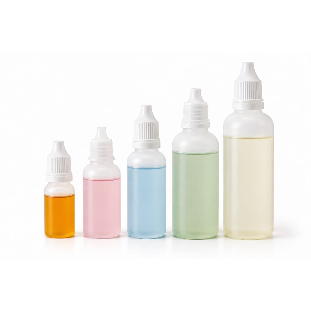 Kit 10 Frascos Conta Gotas Natural Leitoso Lacre Segurança 10 20 30 60 120ml
