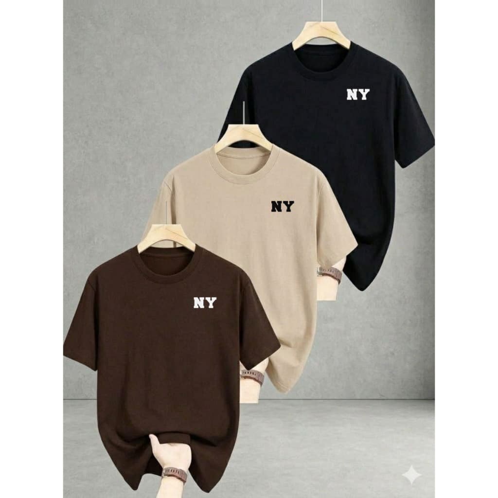 Kit 3 Camisetas Masculina 100% Algodão Fio 30.1 Camisa Malha Premium Confortável Varias Cores Oferta
