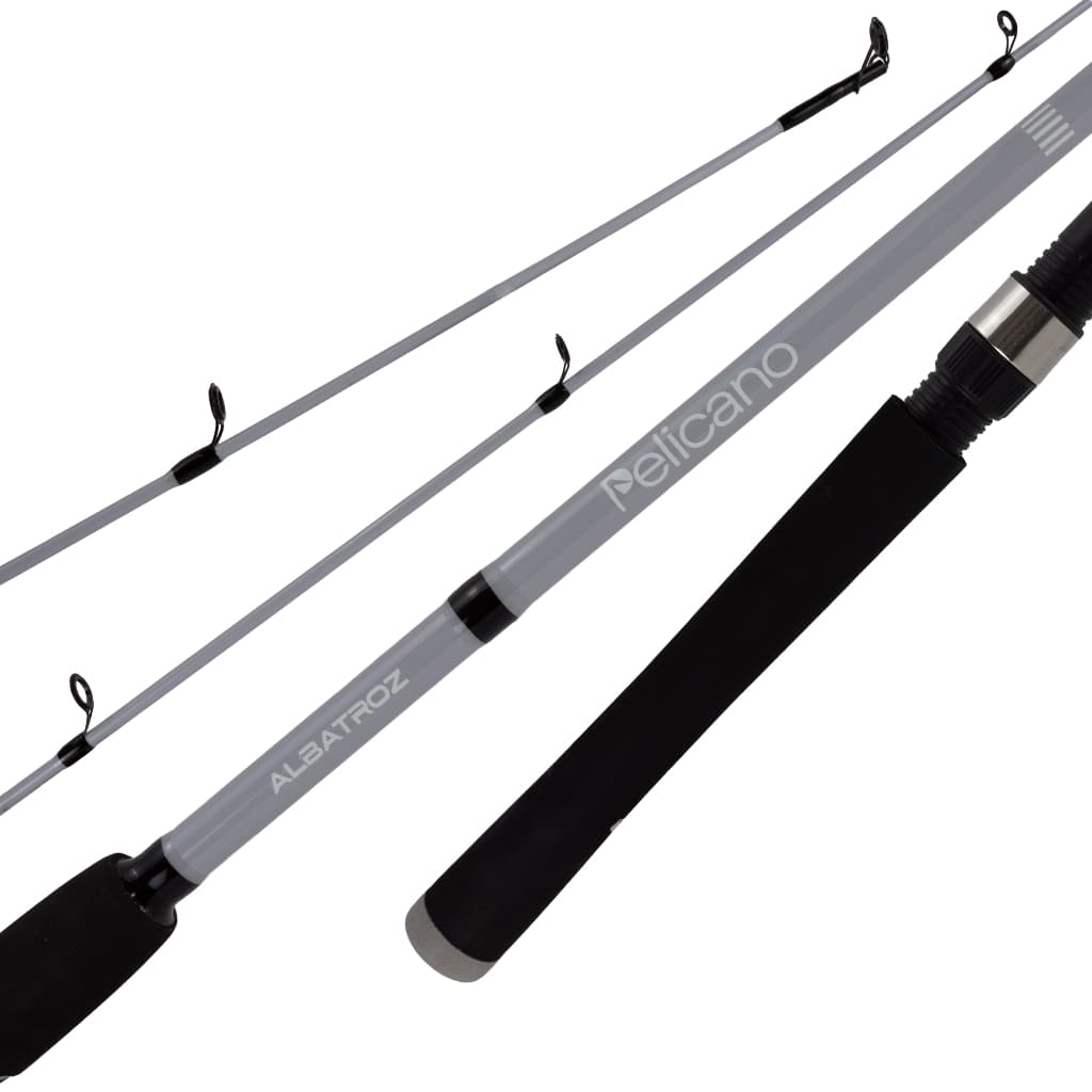 Vara Pesca PELICANO Albatroz Molinete 10- 20lbs 2 partes
