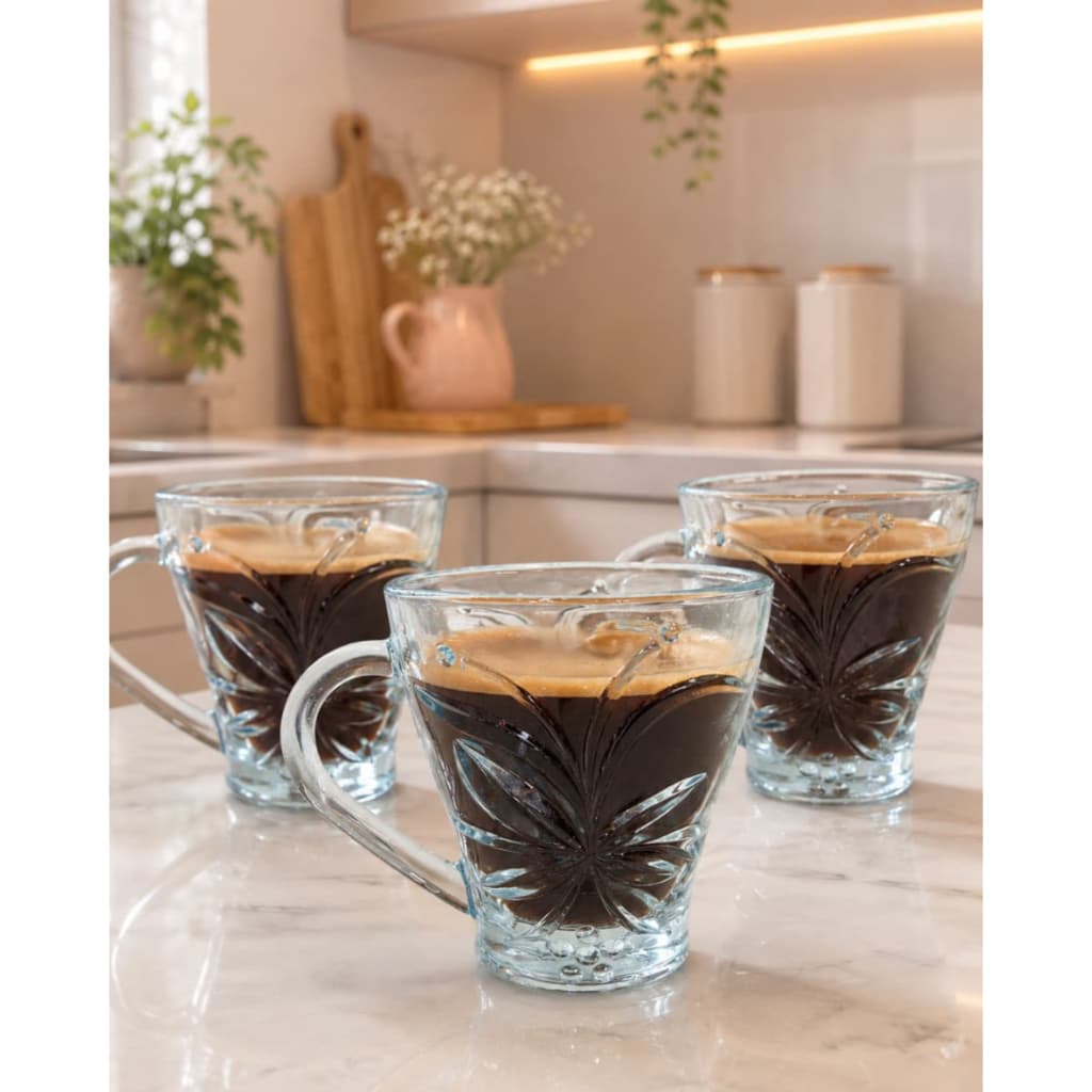 Conjunto de 3 Canecas de vidro- 280ml