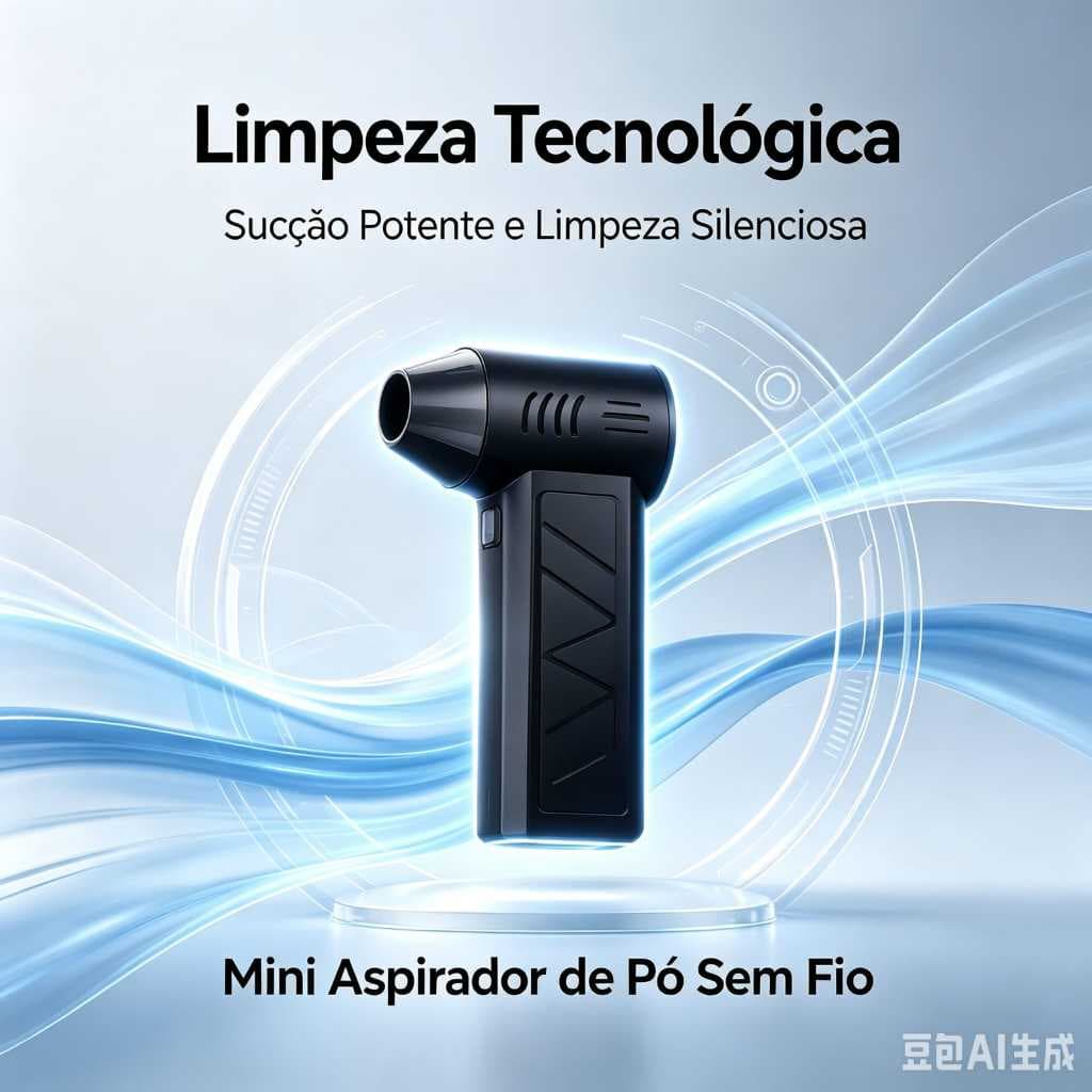 Soprador de Ar Portátil Multifuncional | Aspirador Sem Fio Recarregável