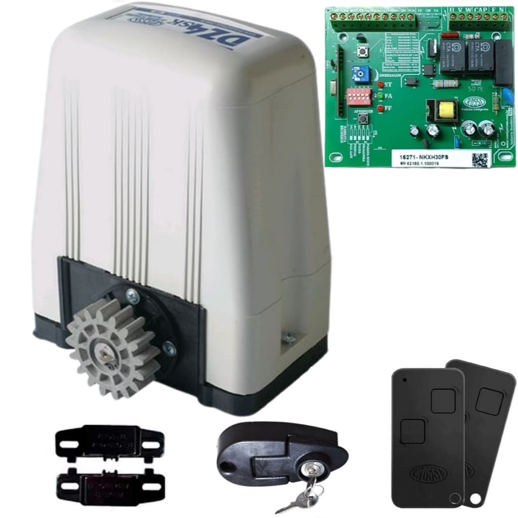 Kit Portão Eletrônico Rossi Motor DZ4 SK Turbo 800Kg Completo e Original