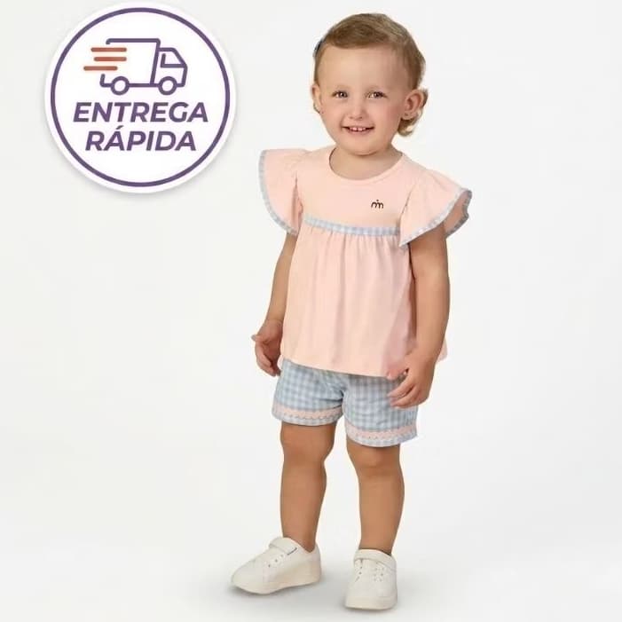 Conjunto feminino bebê e infantil super delicado e confortável - PROMOÇÃO