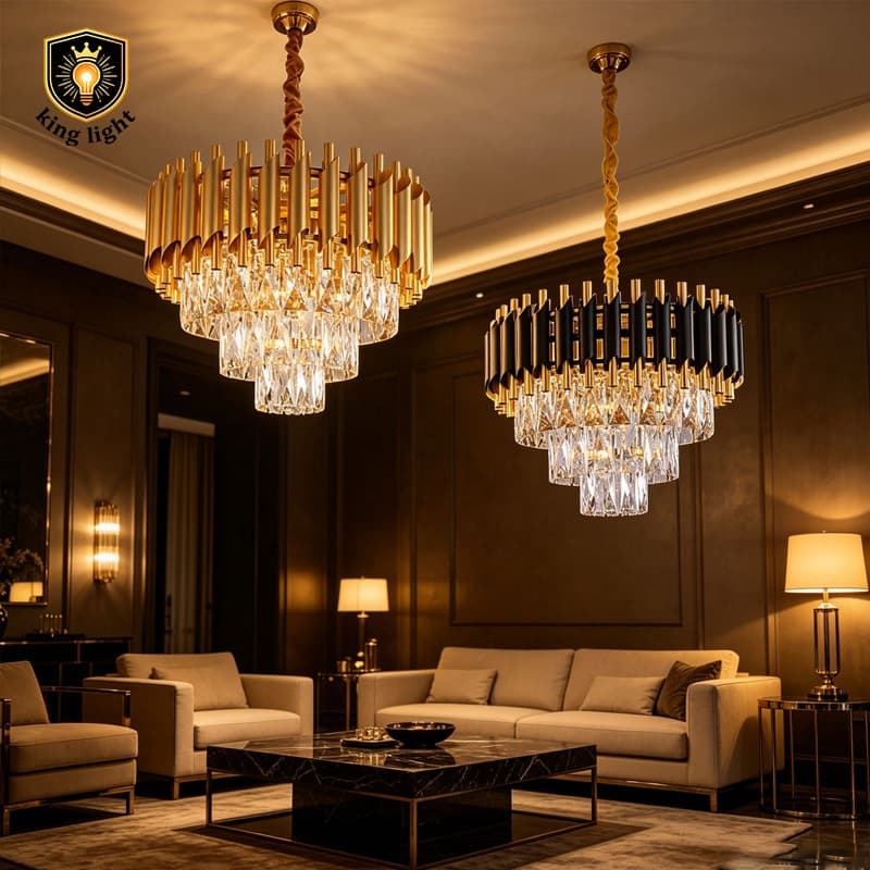 Lustre LED Moderno 3 Cores Luminária Pendente Para Sala Quarto Cozinha Decoração Casa Luz Fria Neutra Quente Design Eleg