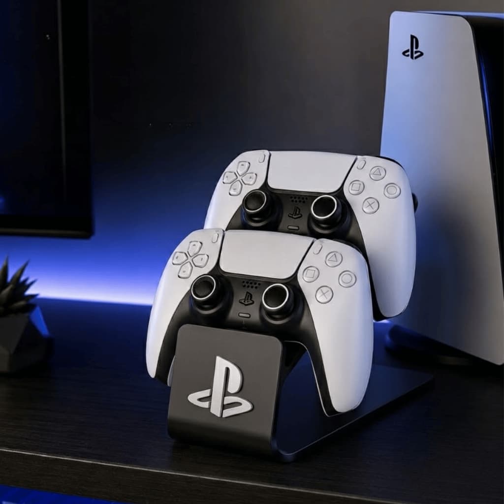 Suporte Controle PS5 Slim PS4 Organizador Gamer Porta Controle de Mesa