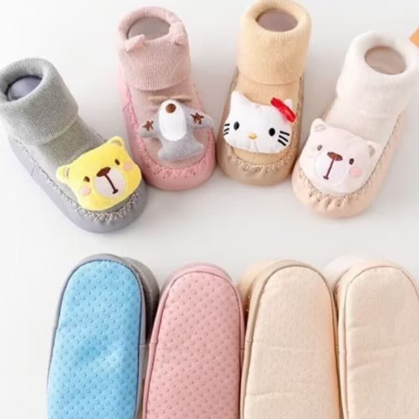 12-24 Meses Para Bebês Recém-Nascidos De Moda Cartoon Animal Baby Meias Soft Confortável Botas De Berço