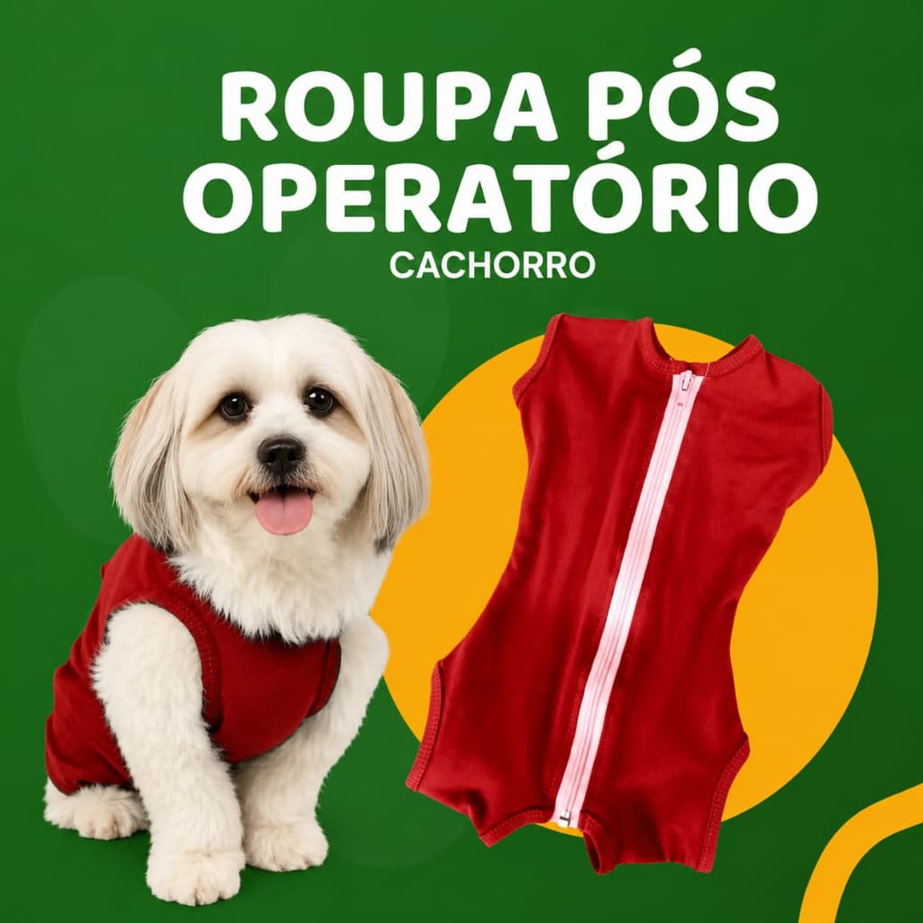 Roupa Pós Cirúrgica Para Cães Machos E Fêmeas