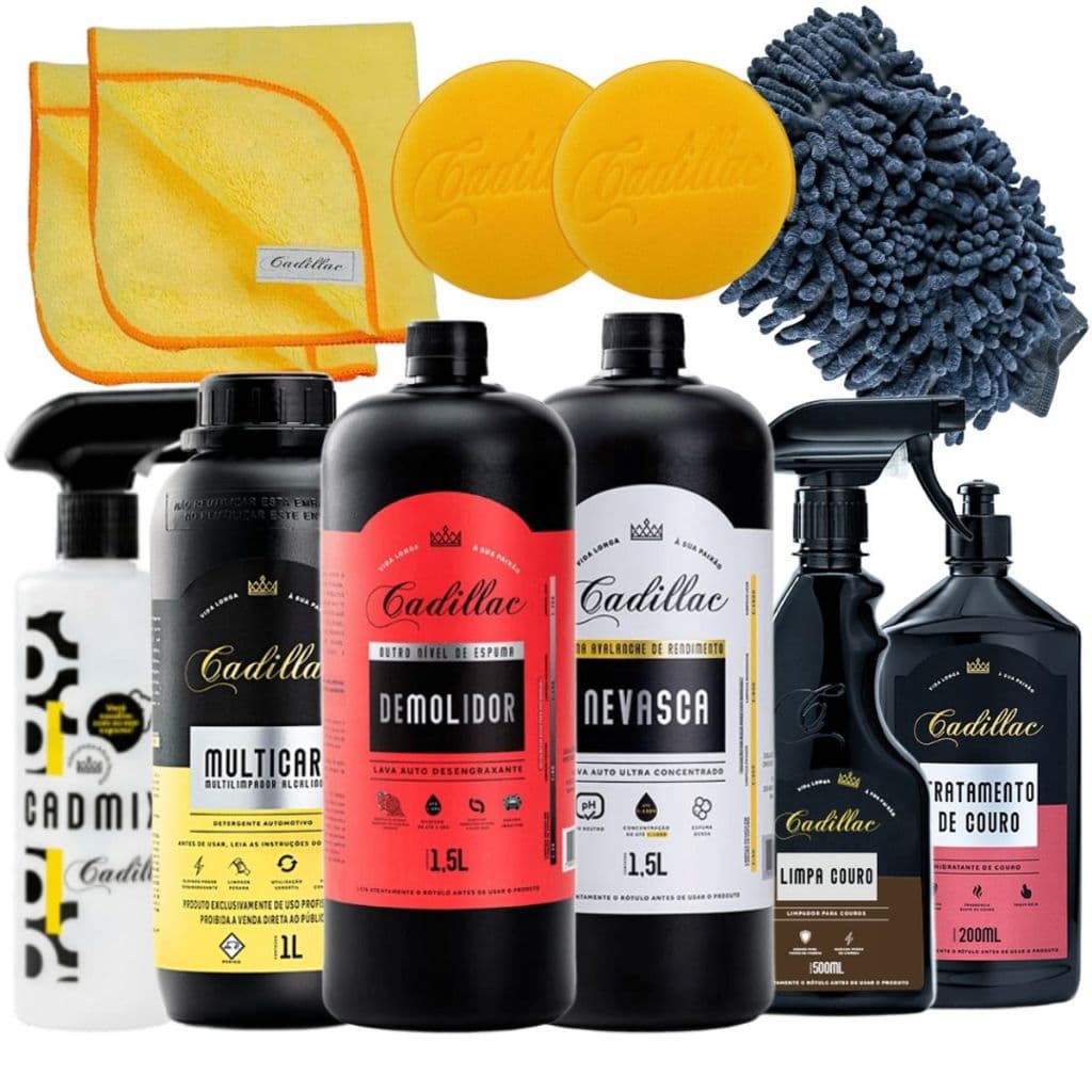 Kit Estética Automotiva Cadillac - 11 itens