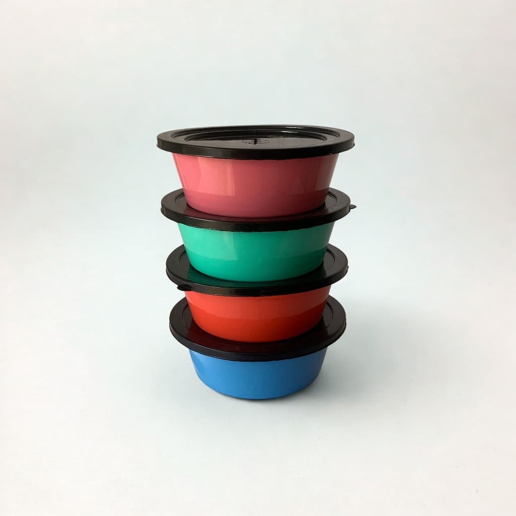 Kit 4 Organizadores 400ml – Práticos, Compactos e Coloridos