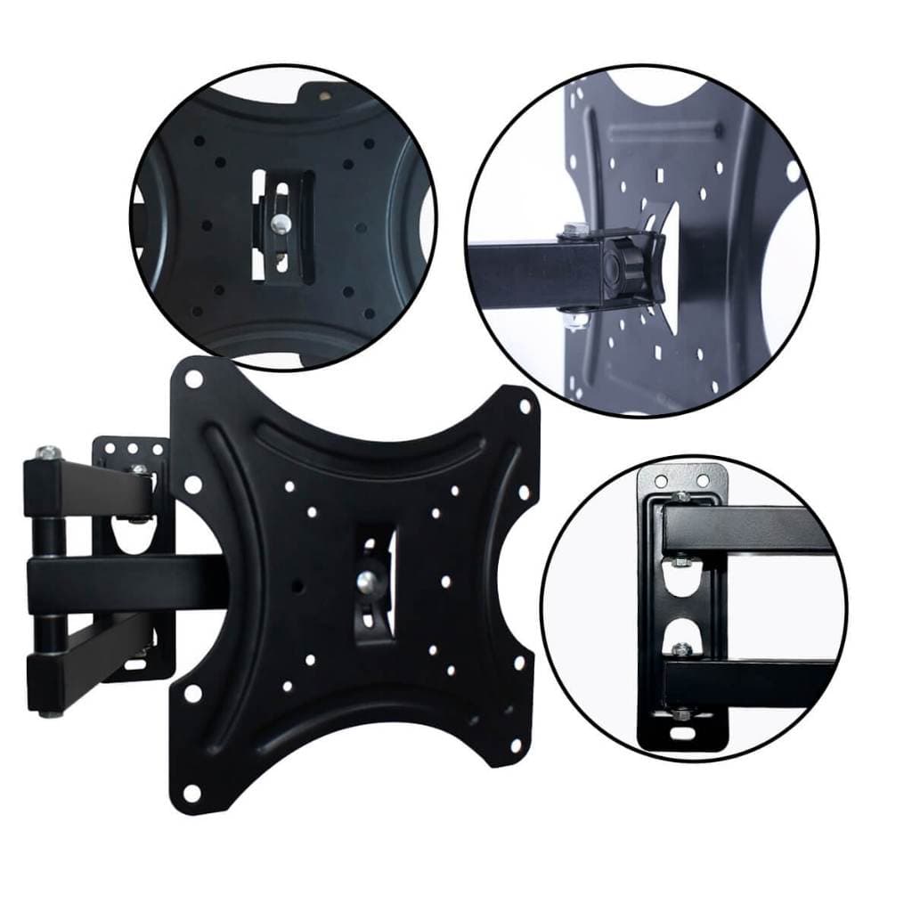 SUPORTE ARTICULADO UNIVERSAL PARA TV 26 A 55 POLEGADAS: MAIS SEGURANÇA, AJUSTE PERFEITO E PRATICIDADE NA INSTALAÇÃO!