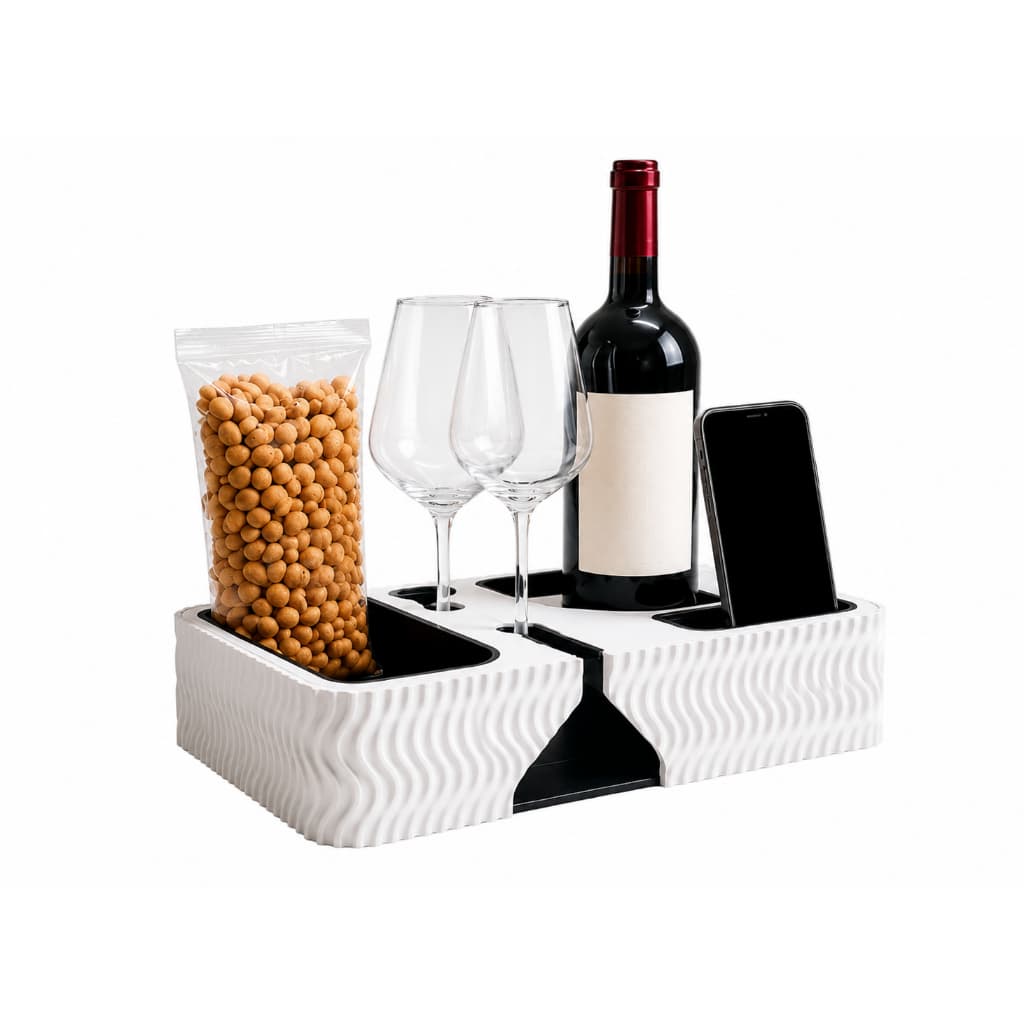 Suporte Taças e Vinho para Cama e Sofá