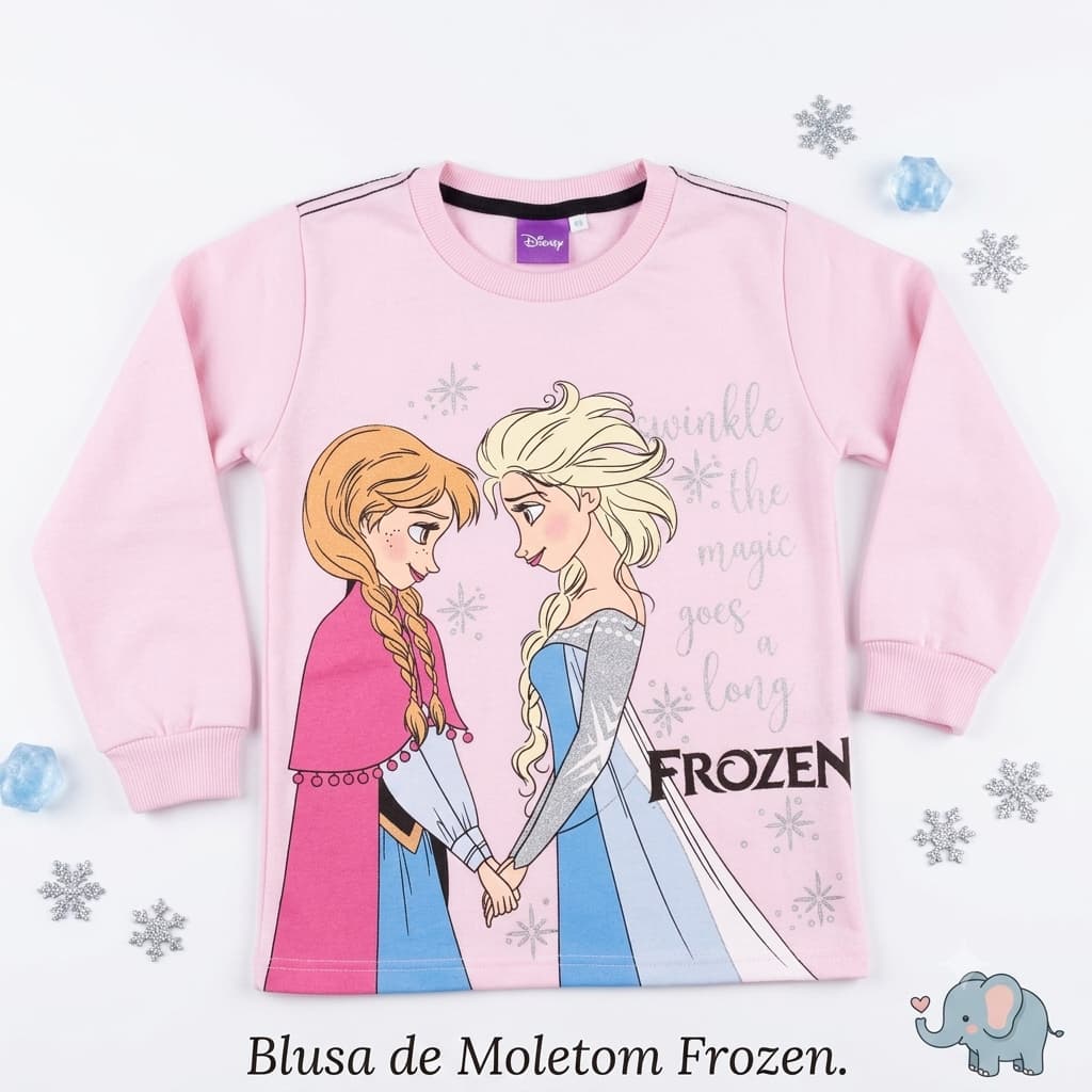 Blusa Moletom Infantil Menina Blusa de Frio Menina Moletom Estampado Menina