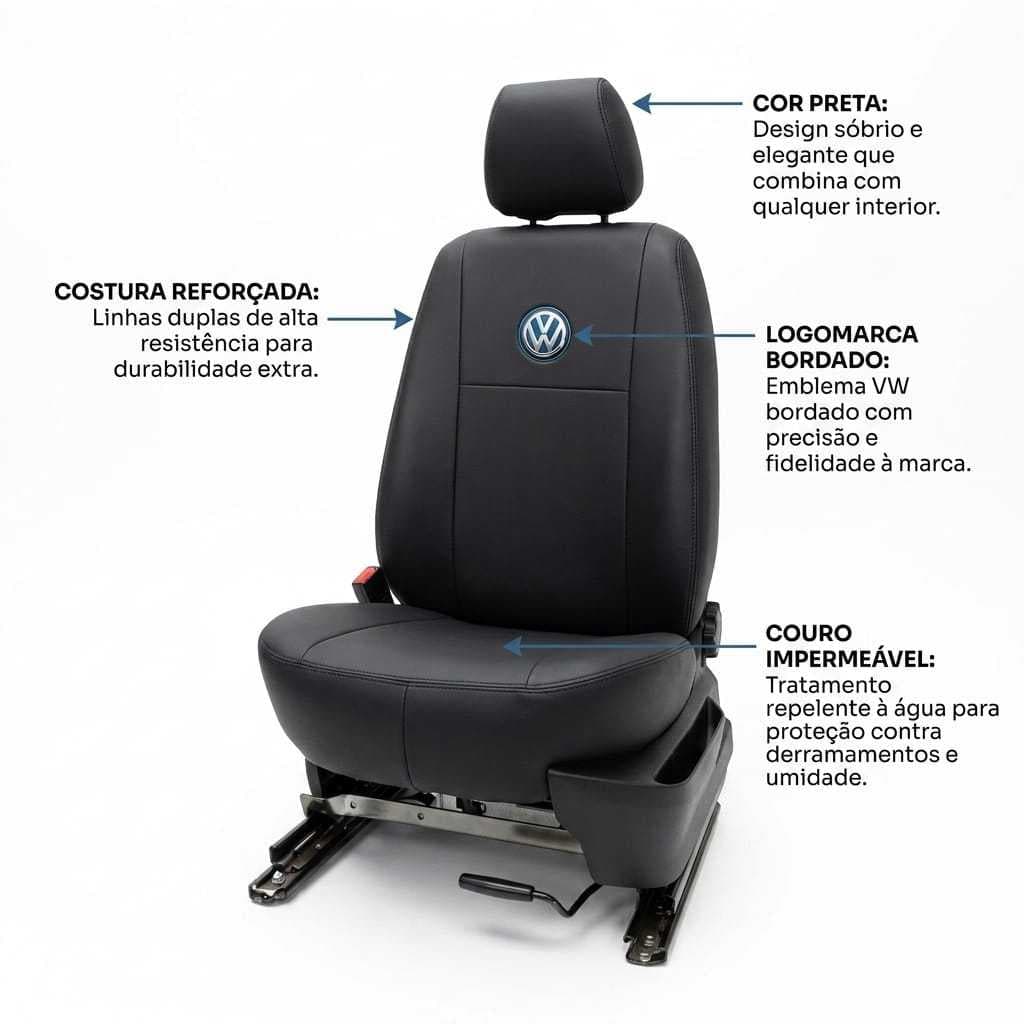 capa banco individual tecido couro para motorista caminhao vw delivery express oferta