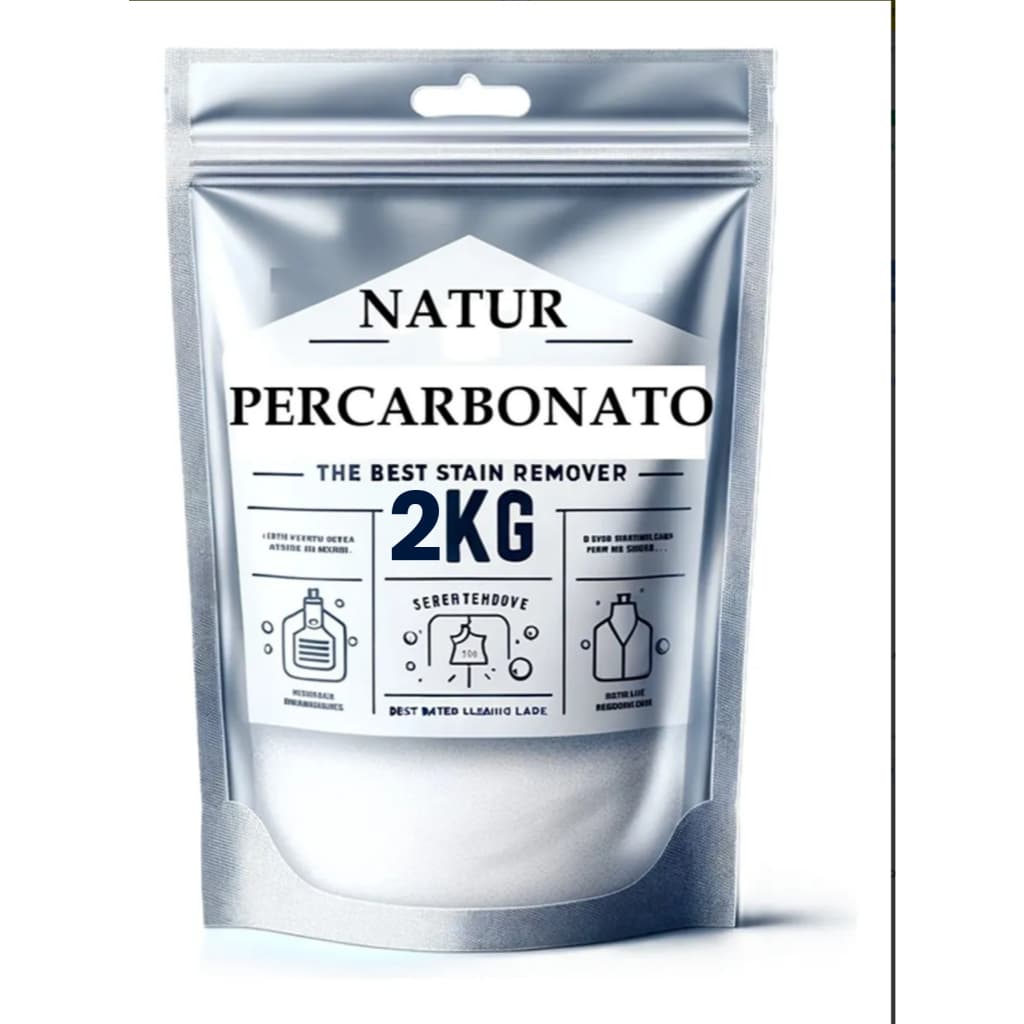 Percarbonato de Sódio 2kg  Clareador Natural com Oxigênio Ativo  Remove Manchas Difíceis