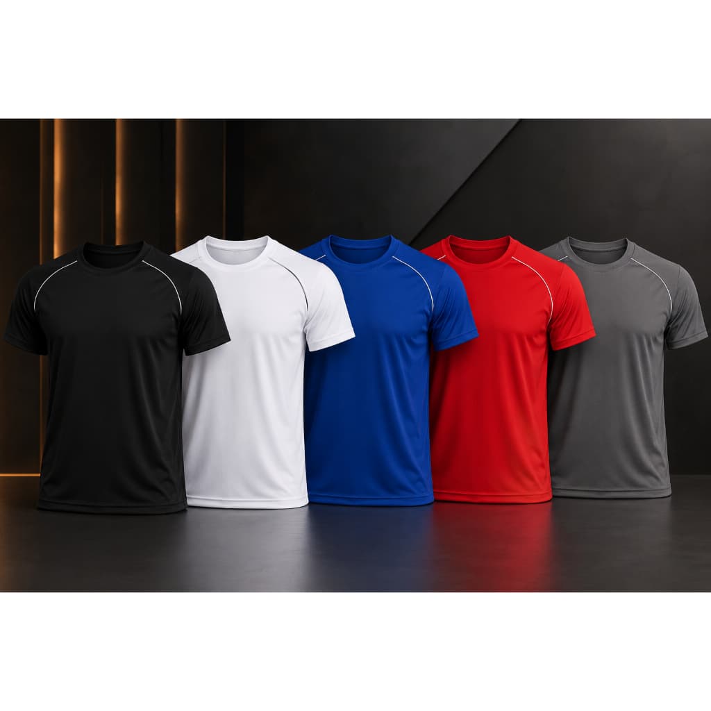 Camiseta Dry Fit Masculina Academia fitness Barata Lisa Basica