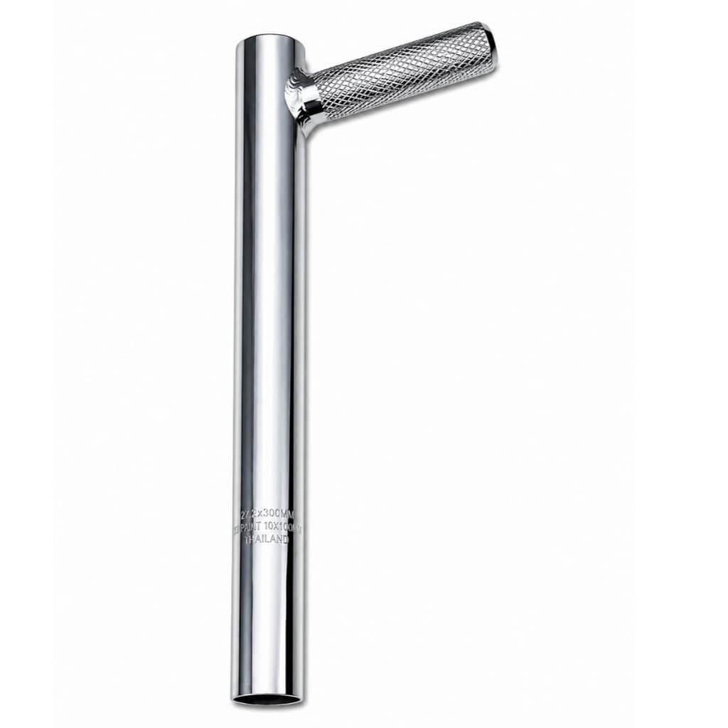 Canote De Selim Y 27,2x300mm Aço Cromado Bike Raio Grau Raio Saturno\absolute