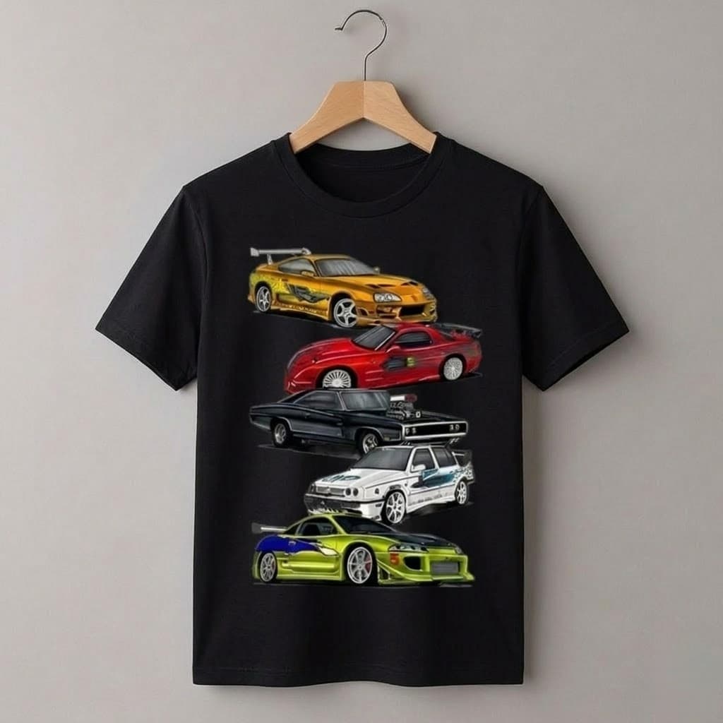 Camisa Camiseta Streetwear Estampada Velozes E Furiosos Carros 100% Estampado Premium Unissex