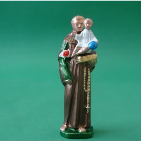 Santo Antônio 5 Cm Tira Menino, Santo Antônio Chumbo Colorido