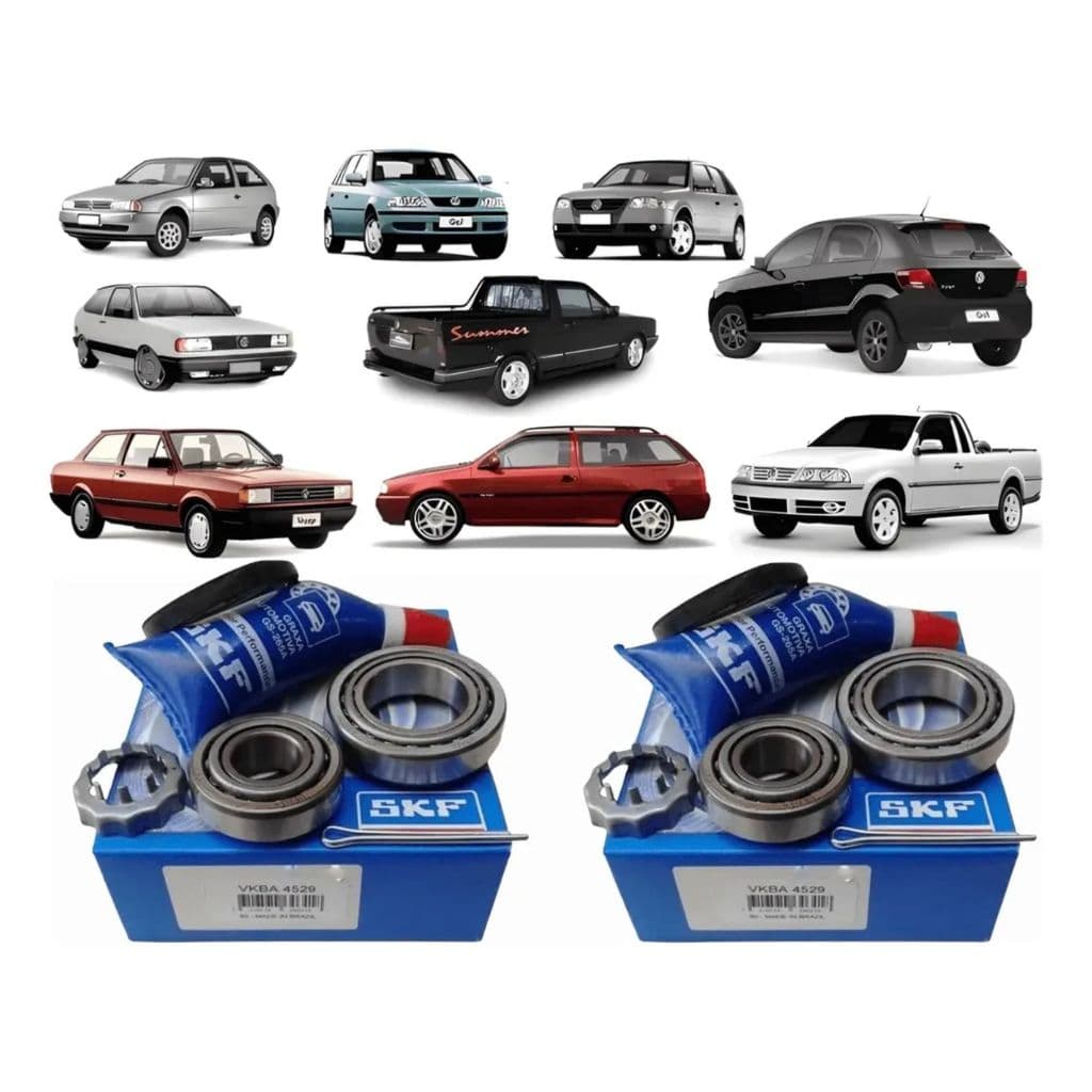 Par Kit Rolamento Traseiro Gol G1 G2 G3 G4 Skf Vkba4529a