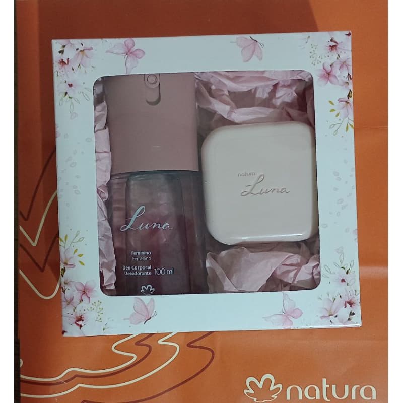 Kit Presente Natura Luna Deo Corporal Luna 100ml + Sabonete Luna.