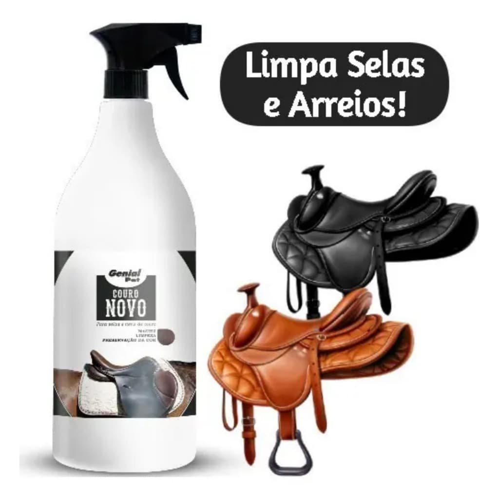 Couro Novo Genial Horse Limpa Hidrata Restaura 750ml